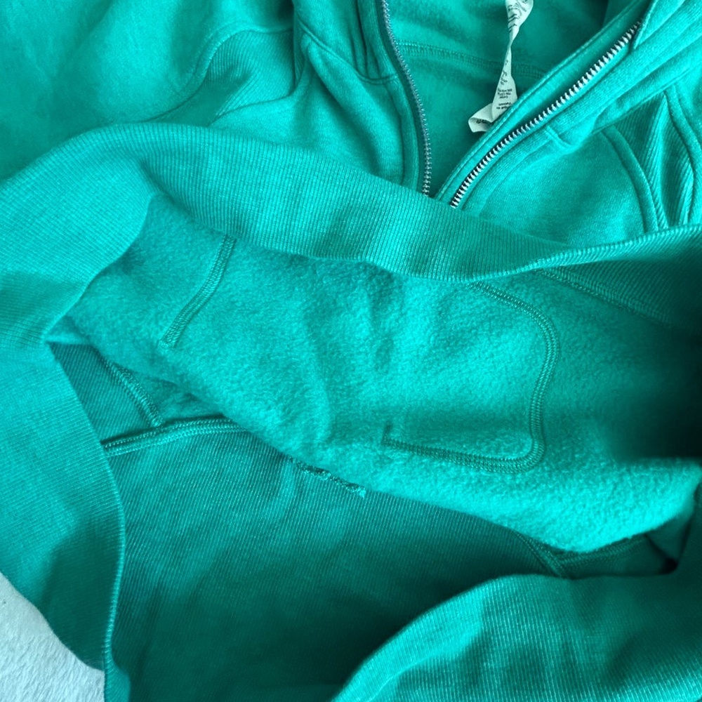 Lululemon Scuba Oversized 1/2 Zip Hoodie Heathered Maldives - Picture 8 of 10